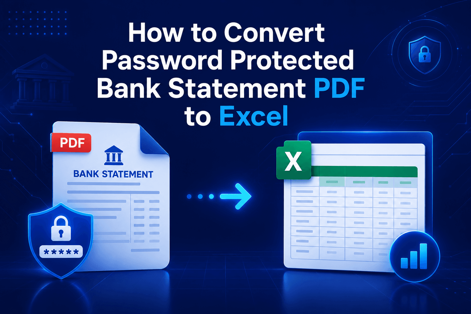 How to Convert Password Protected Bank Statement PDF to Excel